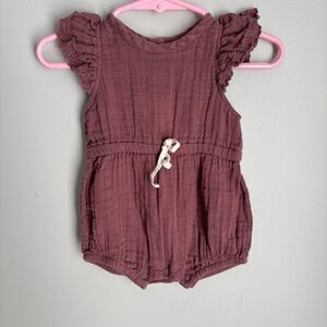 City mouse 0-3 mo romper organic cotton